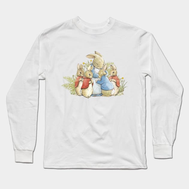 Bunny Family Long Sleeve T-Shirt by wanungara